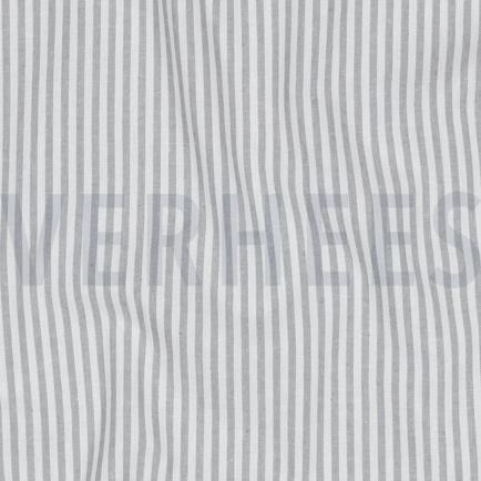GARENGEVERFD POPLIN STREPEN 3MM GRIJS (hover)