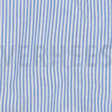 GARENGEVERFD POPLIN STREPEN 3MM HEMELSBLAUW (hover)