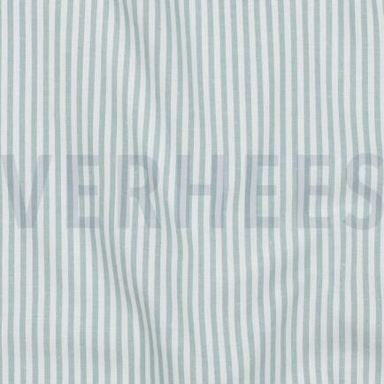 GARENGEVERFD POPLIN STREPEN 3MM TEAL (hover)