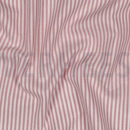 GARENGEVERFD POPLIN STREPEN 3MM OUDROZE (hover)