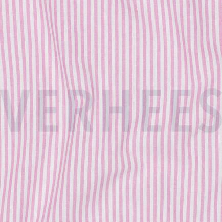 GARENGEVERFD POPLIN STREPEN 3MM ROZE (hover)