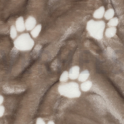 FLEECE DOG PAWS BEIGE (hover)