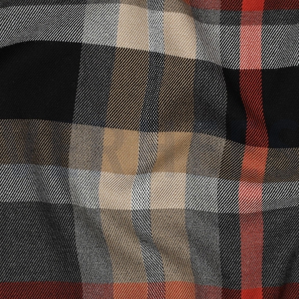 TARTAN CHECK GRAU/ORANGE/SAND (hover)