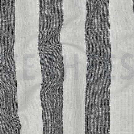 COTTON YARN DYED STRIPES & CHECKS BLACK (hover)
