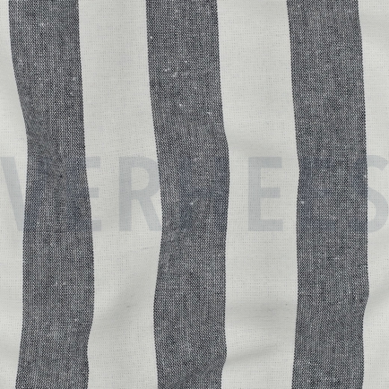 COTTON YARN DYED STRIPES & CHECKS NAVY (hover)