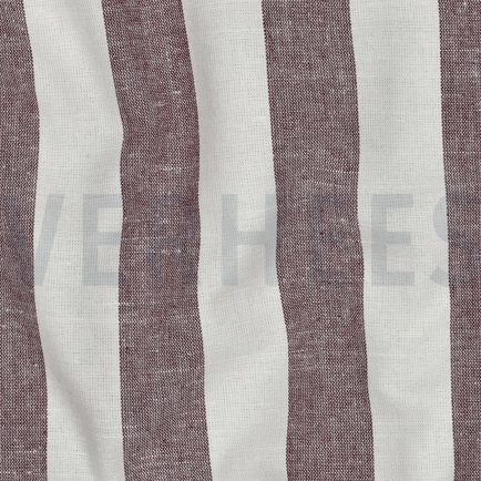 COTTON YARN DYED STRIPES & CHECKS AUBERGINE (hover)