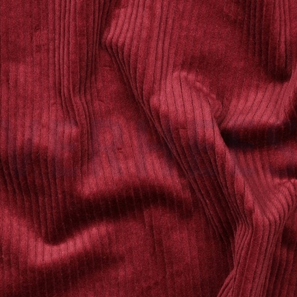 CORDUROY GEWASSEN 6W STRETCH BORDEAUXROOD (hover)