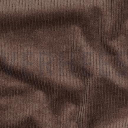 CORDUROY GEWASSEN 6W STRETCH DONKERBRUIN (hover)