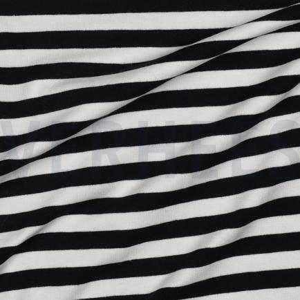 JERSEY YARN DYED STRIPES BLACK (hover)