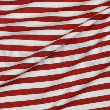 JERSEY GARNGEFÄRBT STREIFEN BRICK (hover)