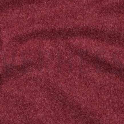 BAUMWOLLE FLEECE GOTS BURGUNDERROT MELIERT (hover)