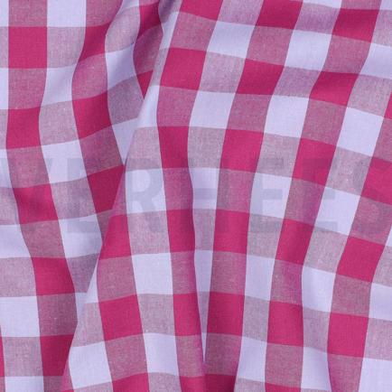 COTTON YARN DYED CHECKS FUCHSIA (hover)