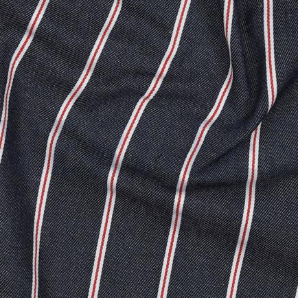 DENIM STREPEN DONKERBLAUW (hover)