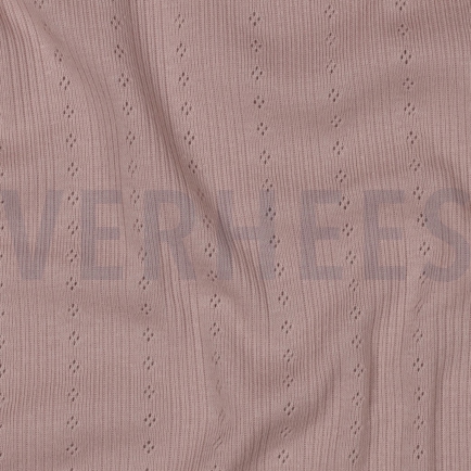 JERSEY TRICOTÉ AJOURÉ VIOLET DOUX (hover)