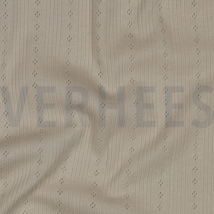 JERSEY TRICOTÉ AJOURÉ SABLE CLAIR (hover)