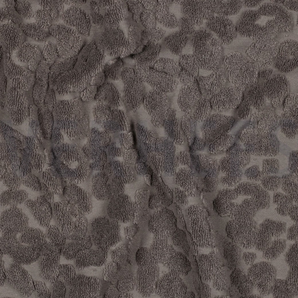 BAUMWOLLE FROTTEE GESTRICKT TIERHAUT TAUPE (hover)