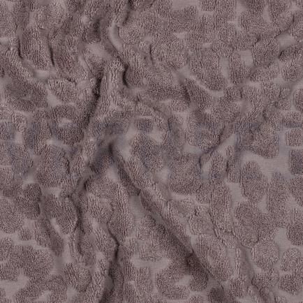 COTTON TOWELLING KNIT ANIMAL SKIN MAUVE (hover)