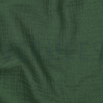 DOUBLE GAUZE GOTS DONKERGROEN (hover)