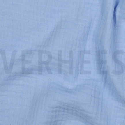 DOUBLE GAUZE GOTS LICHTBLAUW (hover)