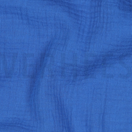 DOUBLE GAUZE GOTS KOBALTBLAUW (hover)