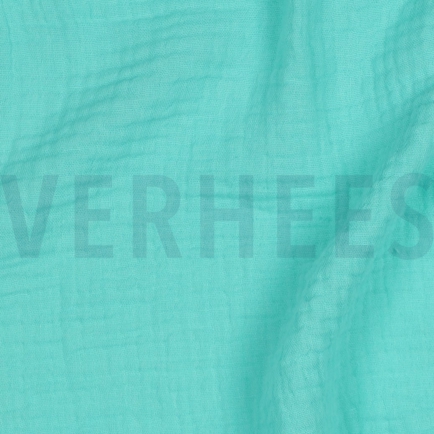 DOUBLE GAUZE GOTS PEPERMUNTGROEN (hover)