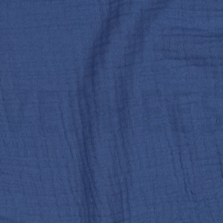 DOUBLE GAUZE GOTS MIDNACHTBLAUW (hover)