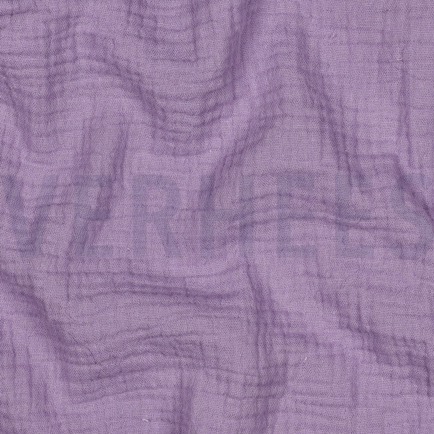 DOUBLE GAUZE GOTS DONKER LILA (hover)