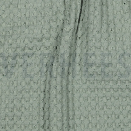 BAUMWOLLE WAFFEL GROß ALTGRÜN (hover)