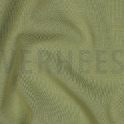 COTTON INTERLOCK JERSEY OLIVE (hover)