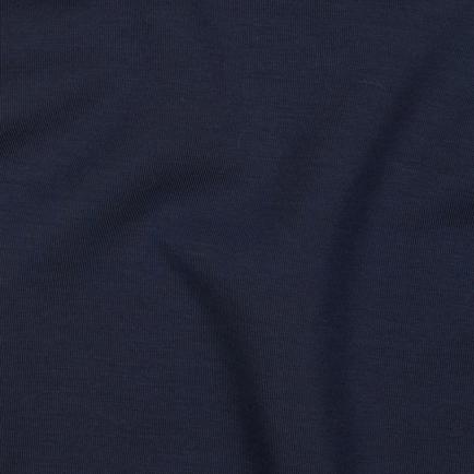 COTTON INTERLOCK JERSEY NAVY (hover)