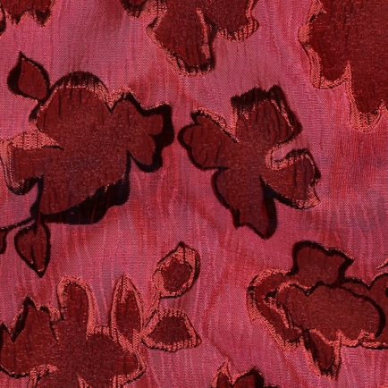 JACQUARD FLEURS ROUGE (hover)