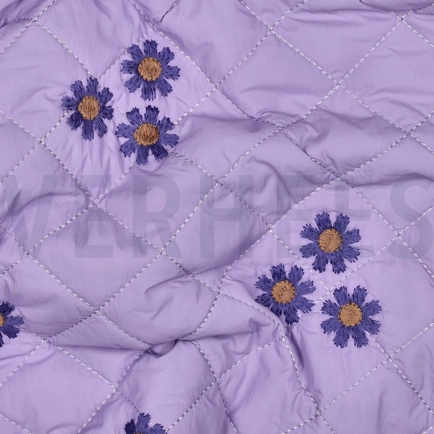 STEPPSTOFF STICKEREI BLUMEN LILA (hover)