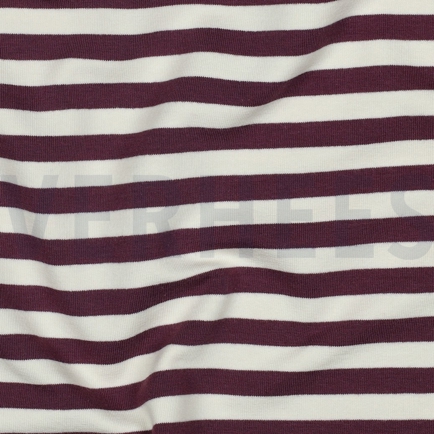 FRENCH TERRY YARN DYED STRIPES AUBERGINE (hover)