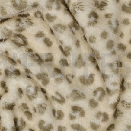 FLEECE DOUBLE SIDED ANIMAL SKIN BEIGE (hover)