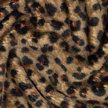 FLEECE DOUBLE SIDED ANIMAL SKIN BROWN (hover)