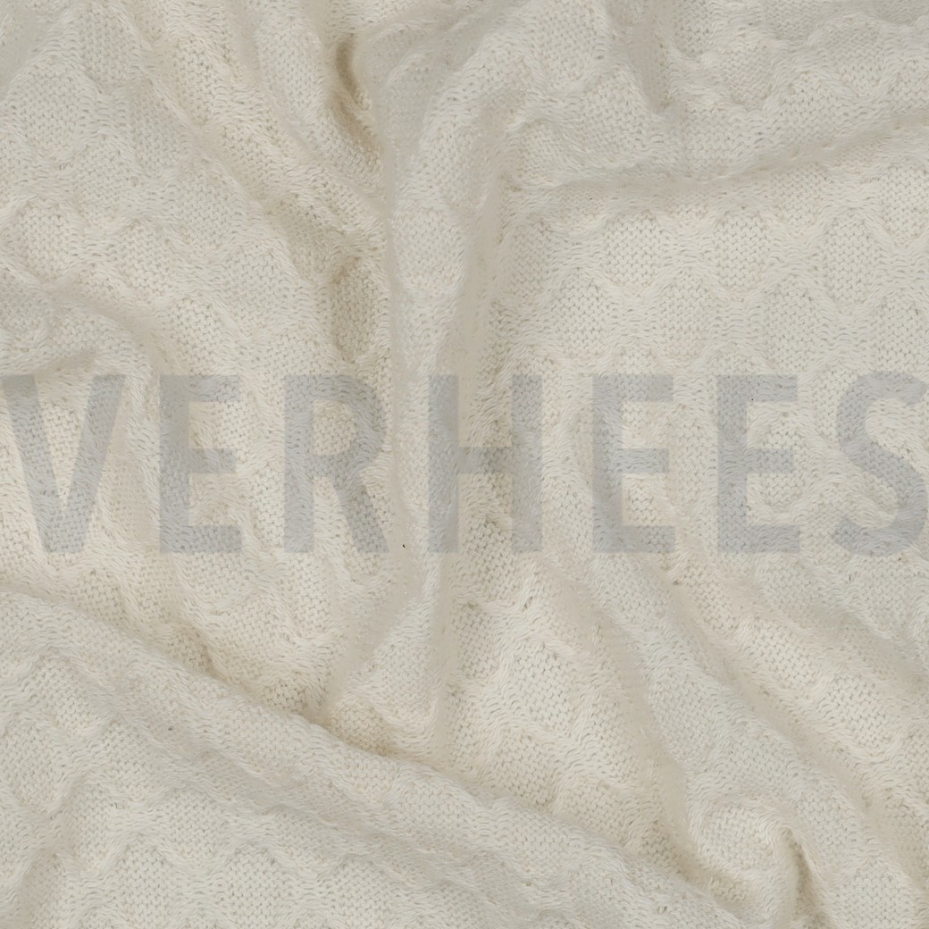 COTTON KNITTED JACQUARD NATURAL (hover)
