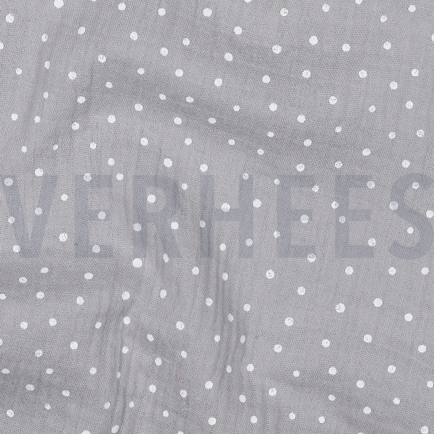 MUSSELIN KLEINE PUNKTE GRAU (hover)