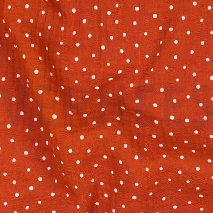 DOUBLE GAUZE KLEINE STIPPEN ROEST (hover)