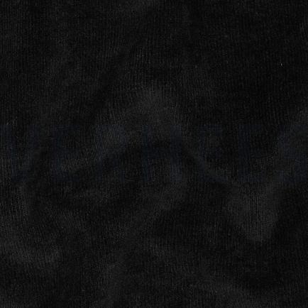 DOUBLE SIDED KNITTED VELOURS SHERPA BLACK (hover)