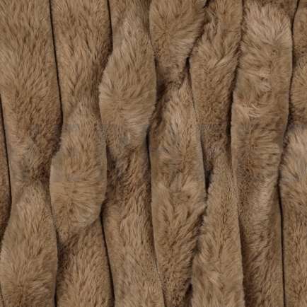 KUNSTPELZ STREIFEN BEIGE (hover)