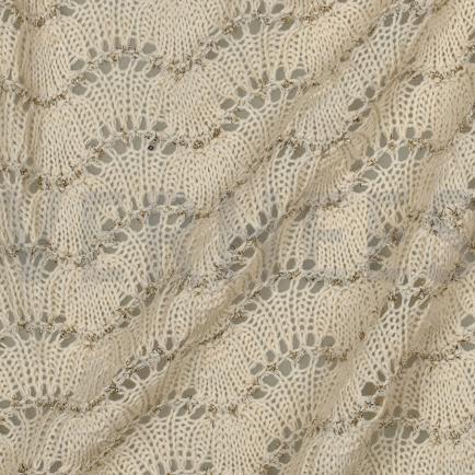 KNITTED JACQUARD LUREX ECRU (hover)