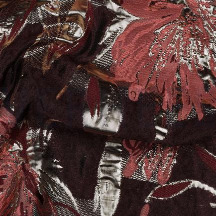 JACQUARD FLOWERS AUBERGINE (hover)