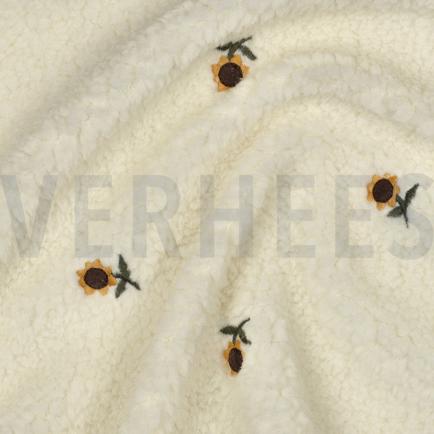 TEDDYSTOFF STICKEREI SONNENBLUMEN ECRU (hover)