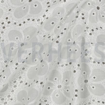 COTTON EMBROIDERY TWO-SIDE SCALLOP WHITE (hover)