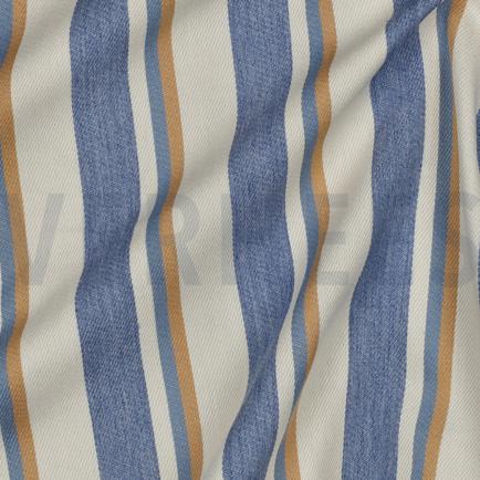 DENIM YARN DYED STRIPES CAMEL (hover)