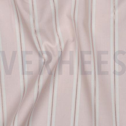 BAUMWOLLE GARNGEFÄRBT STREIFEN LUREX ROSÉ (hover)