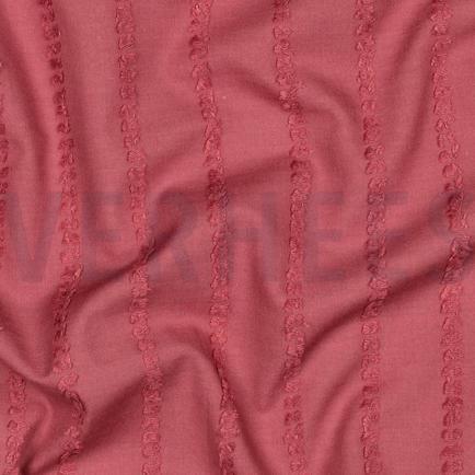 COTTON VOILE DOBBY STRIPES MAUVE (hover)