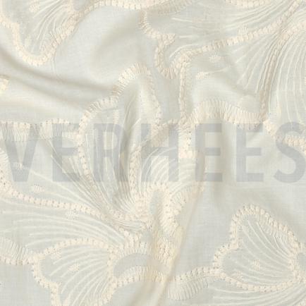 KATOEN EMBROIDERY BLOEMEN ECRU (hover)