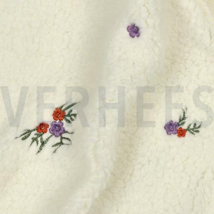 TEDDY EMBROIDERY BLOEMEN ECRU (hover)