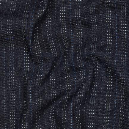 DENIM JACQUARD STREPEN INDIGO (hover)